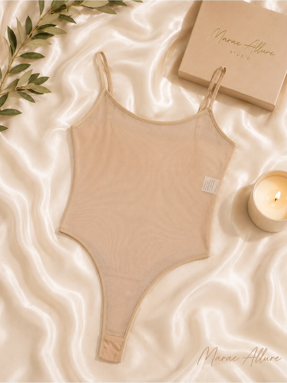 Nude Sheer Teddy Lingerie Bodysuit - Picture 2 of 3